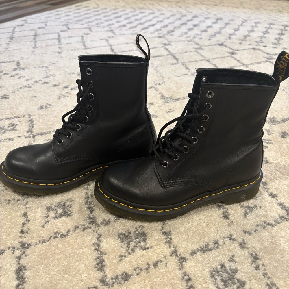 Dr. Martens Women Leather Black Boots Size 6